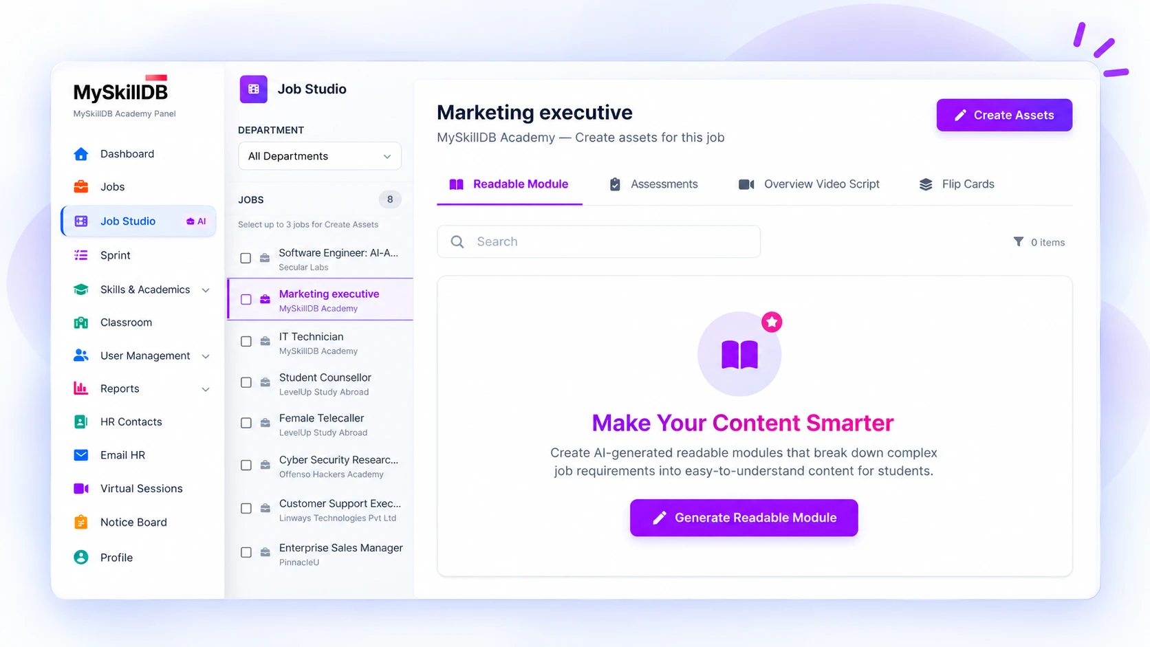 Learning content in minutes, not weeks