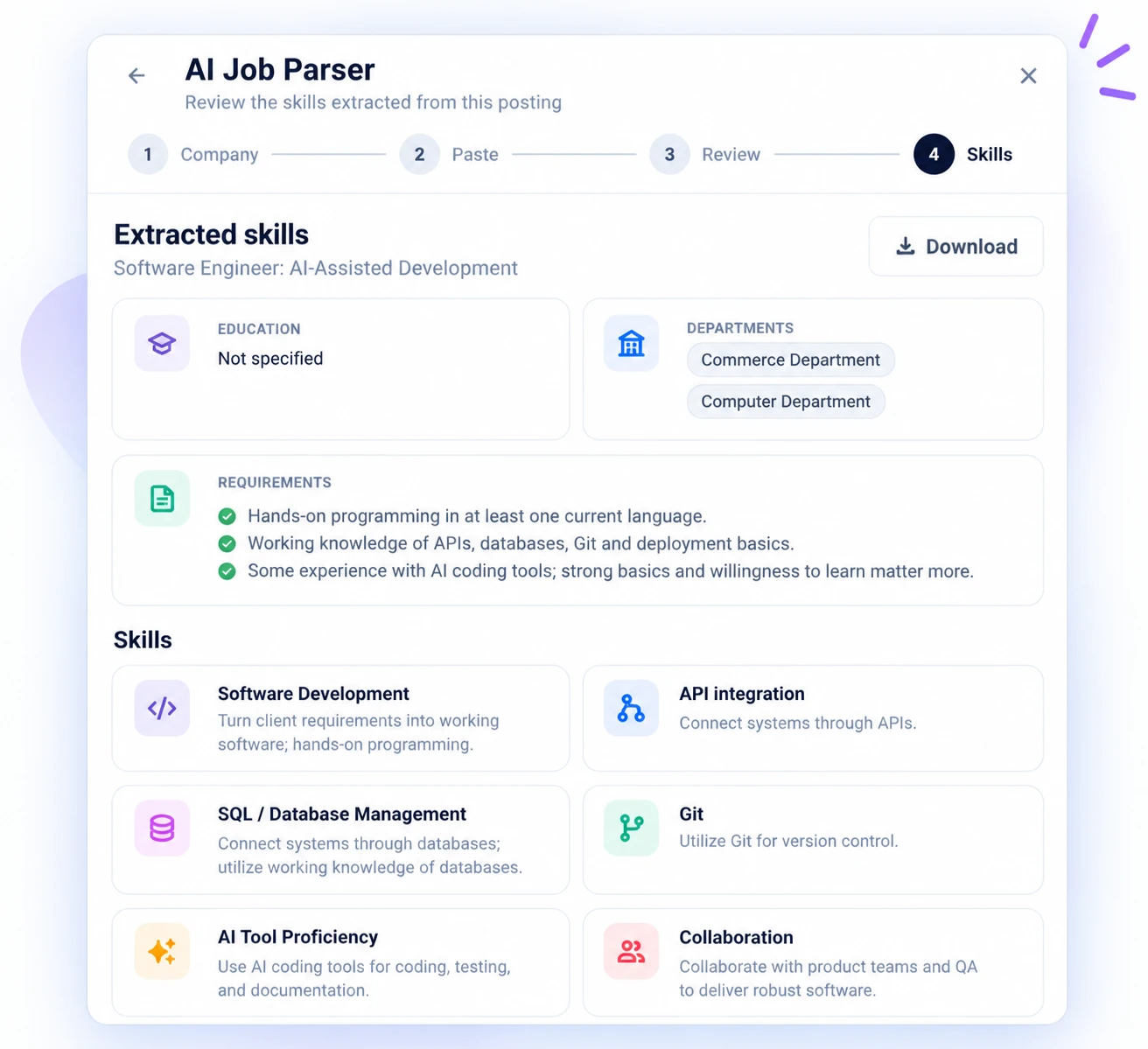 Know what each job demands, instead of guessing